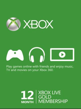 Xbox Live GOLD Subscription Card 12 Months Xbox Live EUROPE