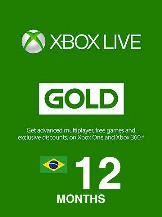 Xbox Live GOLD Subscription Card 12 Months - Key BRAZIL