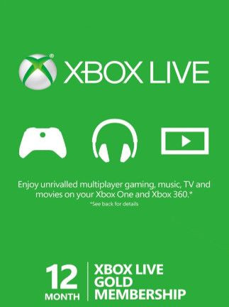 Xbox Live GOLD Subscription Card 12 Months - Key BRAZIL