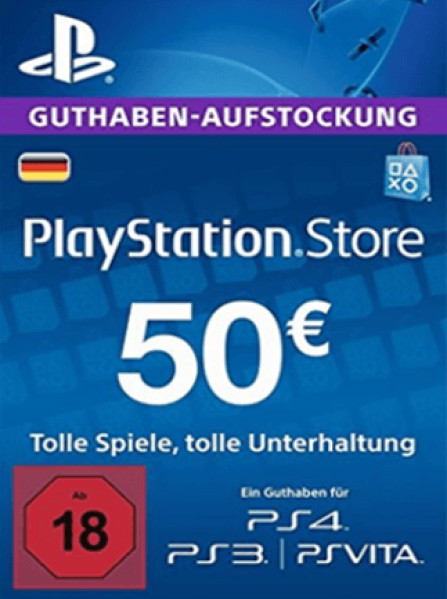 PlayStation Network Gift Card 50 EUR - PSN Germany PlayStation Network Gift Card 50 EUR - PSN Germany