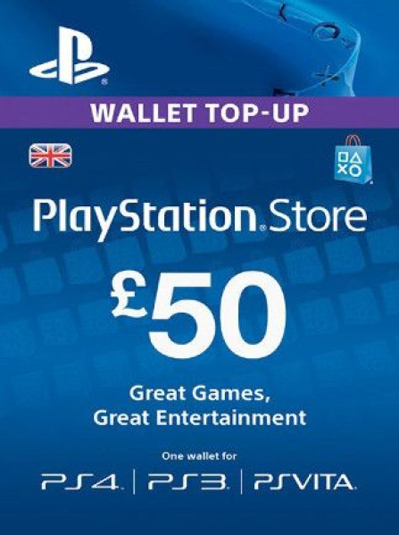 PlayStation Network Gift Card 50 GBP - PSN United Kingdom PlayStation Network Gift Card 50 GBP - PSN United Kingdom