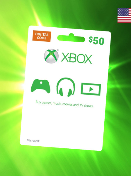 Xbox Live Gift Card 50 USD - North America Xbox Live Gift Card 50 USD - North America