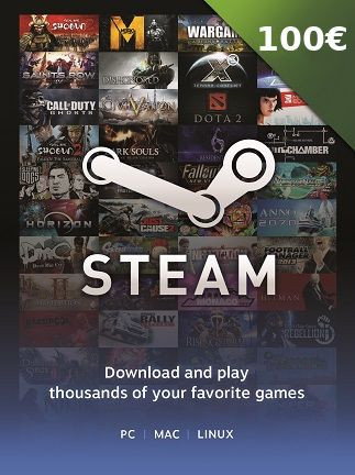 Steam Gift Card 100 EUR - Steam Key - Europe Steam Gift Card 100 EUR - Steam Key - Europe