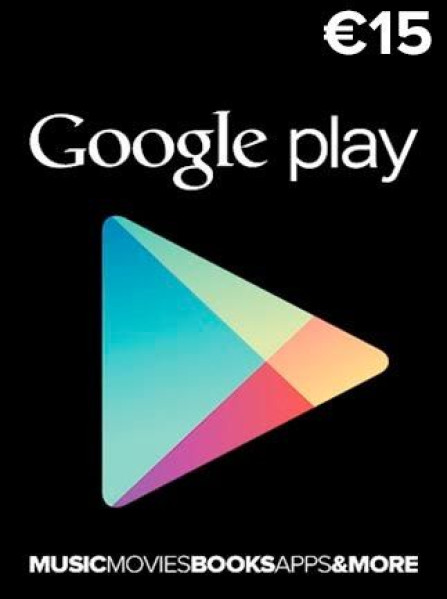 Google Play Gift Card 15 EUR - Google Play Key - Europe Google Play Gift Card 15 EUR - Google Play Key - Europe