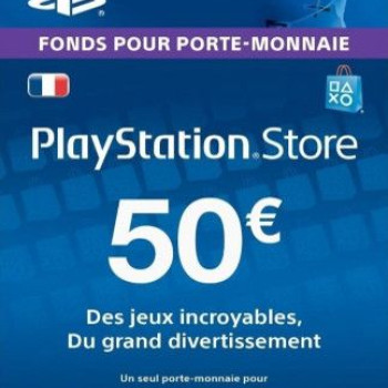 PlayStation Network Gift Card 50 EUR - PSN France PlayStation Network Gift Card 50 EUR - PSN France