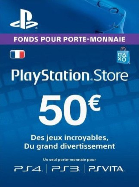 PlayStation Network Gift Card 50 EUR - PSN France PlayStation Network Gift Card 50 EUR - PSN France
