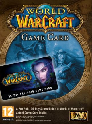 World of Warcraft Time Card 30 Days Battle.net EUROPE World of Warcraft Time Card 30 Days Battle.net EUROPE