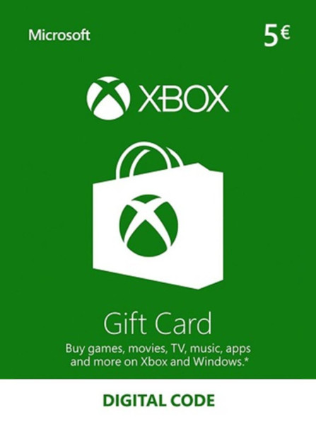 Xbox Live Gift Card 5 EUR - Europe Xbox Live Gift Card 5 EUR - Europe