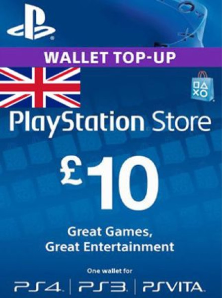 PlayStation Network Gift Card 10 GBP - PSN United Kingdom PlayStation Network Gift Card 10 GBP - PSN United Kingdom