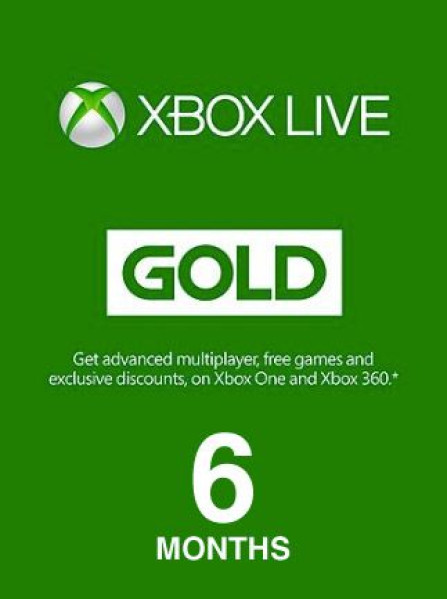Xbox Live GOLD Subscription Card - 6 Months Xbox Live - EUROPE Xbox Live GOLD Subscription Card - 6 Months Xbox Live - EUROPE