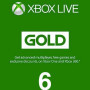 Xbox Live GOLD Subscription Card - 6 Months Xbox Live - EUROPE