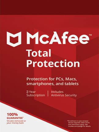 McAfee Total Protection 1 Device 3 Years Multidevice Key GLOBAL