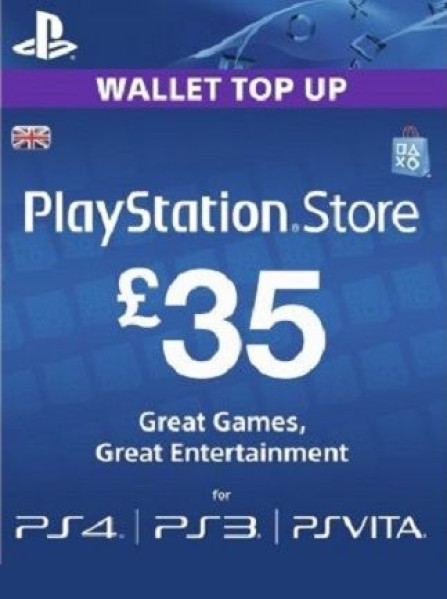PlayStation Network Gift Card 35 GBP - PSN United Kingdom PlayStation Network Gift Card 35 GBP - PSN United Kingdom