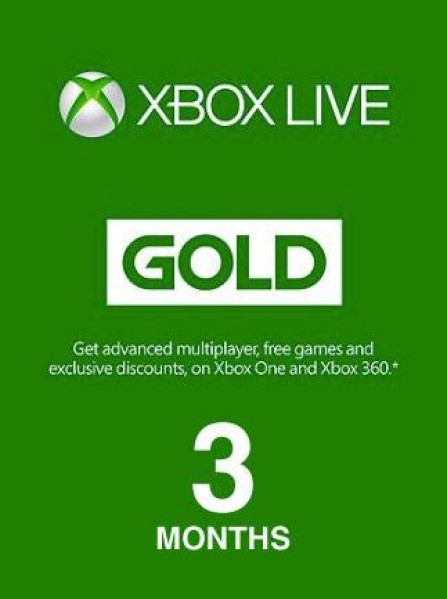 Xbox Live GOLD Subscription Card 3 Months Xbox Live UNITED STATES Xbox Live GOLD Subscription Card 3 Months Xbox Live UNITED STATES