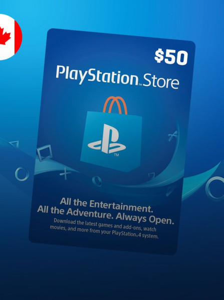 PlayStation Network Gift Card 50 CAD - PSN Canada PlayStation Network Gift Card 50 CAD - PSN Canada