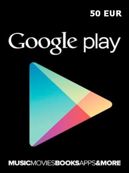 Google Play Gift Card 50 EUR - Google Play Key - EUROPE Google Play Gift Card 50 EUR - Google Play Key - EUROPE