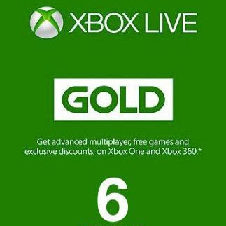 Xbox Live GOLD Subscription Card 6 Months Xbox Live UNITED STATES