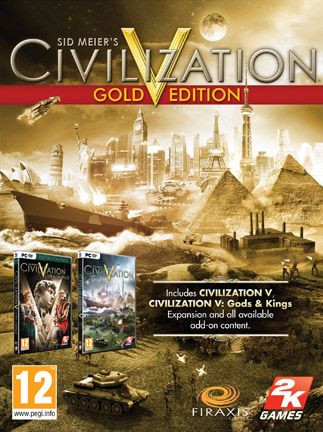 Sid Meier's Civilization V: Gold Edition (PC) - Steam Key - GLOBAL