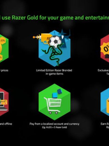 Razer Gold Gift Card 5 USD - Razer Key - United States Razer Gold Gift Card 5 USD - Razer Key - United States