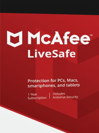 McAfee Livesafe 1 Device 1 Year Key GLOBAL
