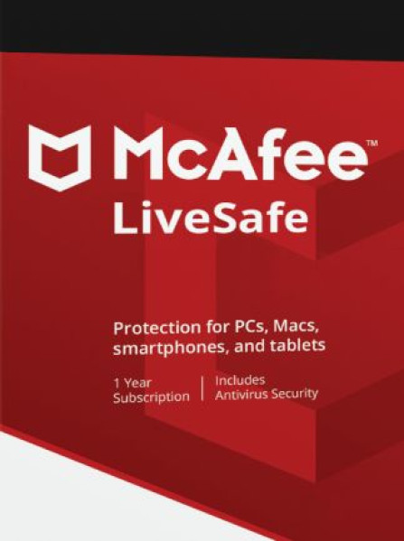 McAfee Livesafe 1 Device 1 Year Key GLOBAL McAfee Livesafe 1 Device 1 Year Key GLOBAL