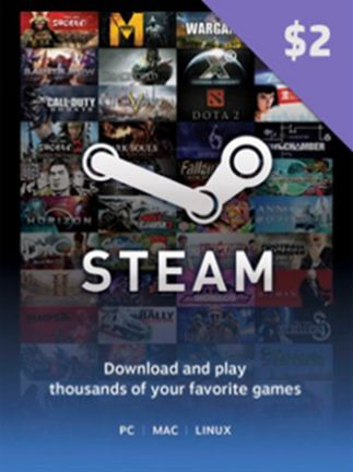 Steam Gift Card 2 USD - Steam Key - United States Steam Gift Card 2 USD - Steam Key - United States