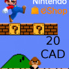 Nintendo eShop Gift Card 20 CAD - Nintendo Key - Canada Nintendo eShop Gift Card 20 CAD - Nintendo Key - Canada