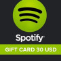 Spotify Gift Card 30 USD - Spotify Key - UNITED STATES