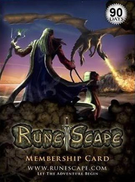 RuneScape Membership Timecard 90 Days (PC) - Runescape Key - Europe RuneScape Membership Timecard 90 Days (PC) - Runescape Key - Europe