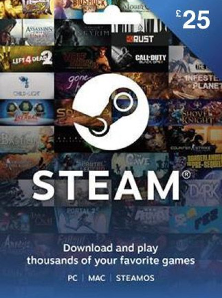 Steam Gift Card 25 GBP - Steam Key - United Kingdom Steam Gift Card 25 GBP - Steam Key - United Kingdom