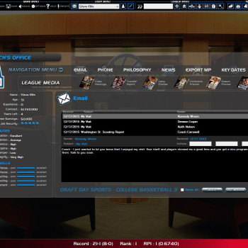 Draft Day Sports College Basketball 3 Steam Key GLOBAL