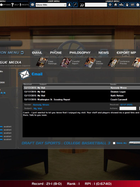 Draft Day Sports College Basketball 3 Steam Key GLOBAL Draft Day Sports College Basketball 3 Steam Key GLOBAL