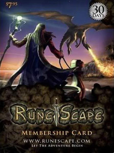 RuneScape Membership Timecard 30 Days (PC) - Runescape Key - Europe RuneScape Membership Timecard 30 Days (PC) - Runescape Key - Europe