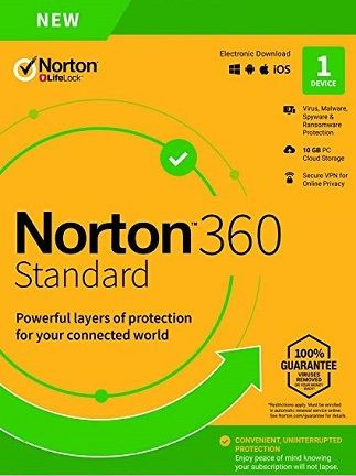 Norton 360 Standard Non-Subscription - (1 Device, 1 Year) - Symantec Key EUROPE Norton 360 Standard Non-Subscription - (1 Device, 1 Year) - Symantec Key EUROPE