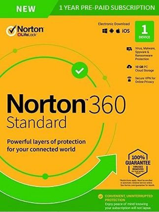 Norton 360 Standard Non-Subscription - (1 Device, 1 Year) - Symantec Key EUROPE Norton 360 Standard Non-Subscription - (1 Device, 1 Year) - Symantec Key EUROPE