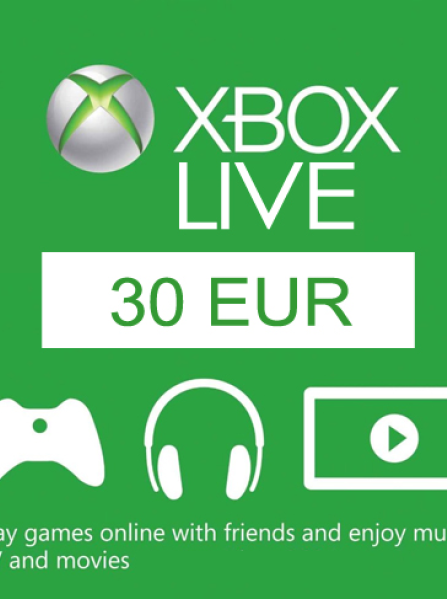 Xbox Live Gift Card 30 EUR - Europe Xbox Live Gift Card 30 EUR - Europe