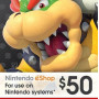 Nintendo eShop Gift Card 50 USD - Nintendo Key - United States