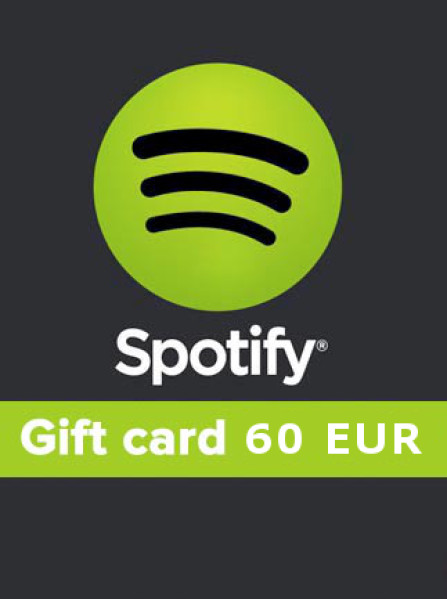 Spotify Gift Card 60 EUR - Spotify Key - GERMANY Spotify Gift Card 60 EUR - Spotify Key - GERMANY