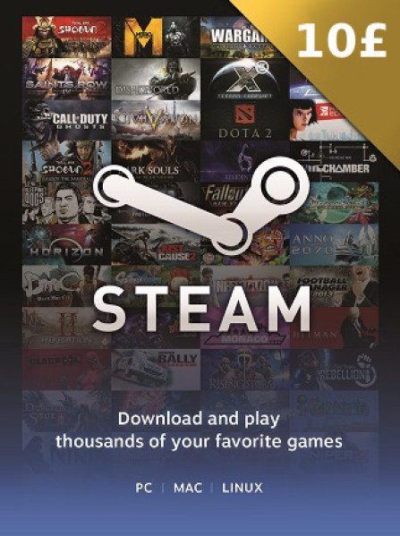 Steam Gift Card 10 GBP - Steam Key - United Kingdom Steam Gift Card 10 GBP - Steam Key - United Kingdom