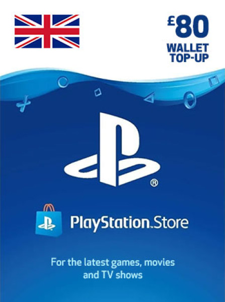 PlayStation Network Gift Card 80 GBP - PSN United Kingdom PlayStation Network Gift Card 80 GBP - PSN United Kingdom