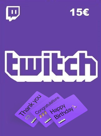 Twitch Gift Card 15 EUR - twitch Key - FRANCE