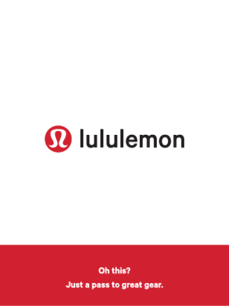 Lululemon Gift Card 100 USD - Lululemon Key - United States Lululemon Gift Card 100 USD - Lululemon Key - United States