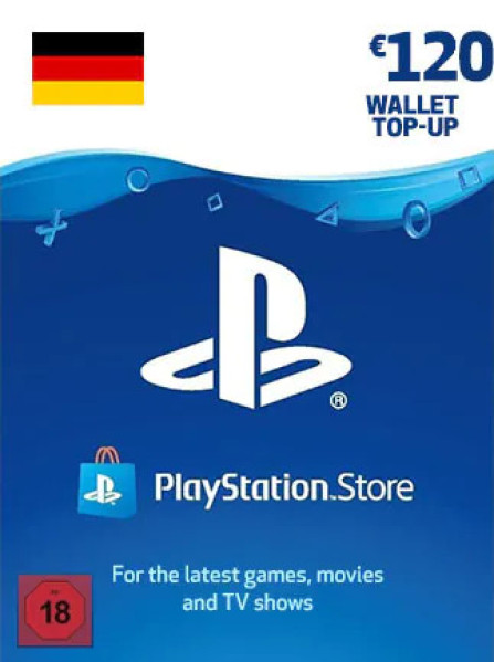 PlayStation Network Gift Card 120 EUR - PSN Germany PlayStation Network Gift Card 120 EUR - PSN Germany