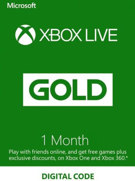 Xbox Live GOLD Subscription Card 1 Month Xbox Live EUROPE (must have added payment to the Xbox account) Xbox Live GOLD Subscription Card 1 Month Xbox Live EUROPE (must have added payment to the Xbox account)