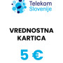 Telekom Slovenija vrednostna kartica 5 € (EUR)