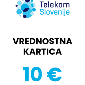 Telekom Slovenija vrednostna kartica 10 € (EUR)