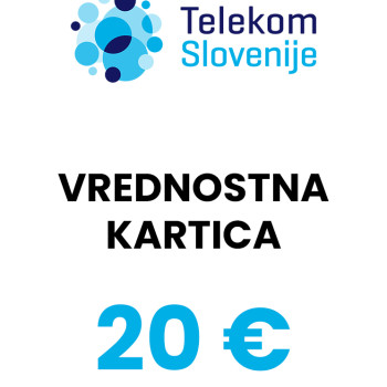 Telekom Slovenija vrednostna kartica 20 € (EUR)