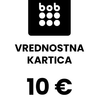 Govori BOB Slovenija vrednostna kartica 10 € (EUR)