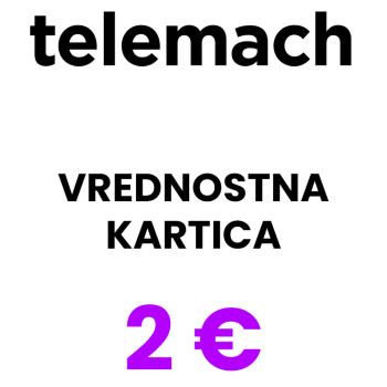 Telemach Slovenija vrednostna kartica 2 € (EUR)