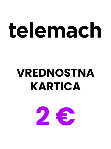 Telemach Slovenija vrednostna kartica 2 € (EUR) Telemach Slovenija vrednostna kartica 2 € (EUR)